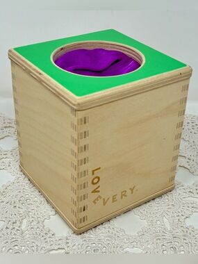 Lovevery Magic Wooden Tissue Box Montessori Baby Toy